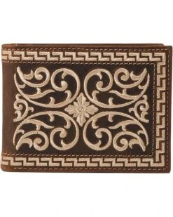 M&F Western Nocona Bifold Wallet Cream Embroidery