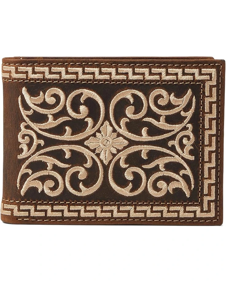 M&F Western Nocona Bifold Wallet Cream Embroidery 1 M&F Western Nocona Bifold Wallet Cream Embroidery