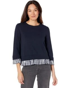 Draper James Wool And Cotton Combo Sweater