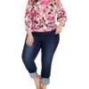 NIC+ZOE Glowing Petals Four-Way Cardigan