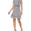 Karl Lagerfeld Paris Women's Tweed Fit And Flare Dress