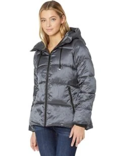 Sam Edelman Hooded Funnel Collar Puffer