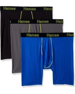Hanes Men's Comfort Flex Fit Lightweight Mesh Boxer Brief 3-Pack