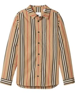 Burberry Kids Fredrick Icon Casual Long Sleeve Shirt (Little Kids/Big Kids)