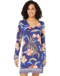 Tommy Bahama Long Sleeve Sleep Dress