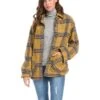 Karen Kane Plaid Shirt Jacket