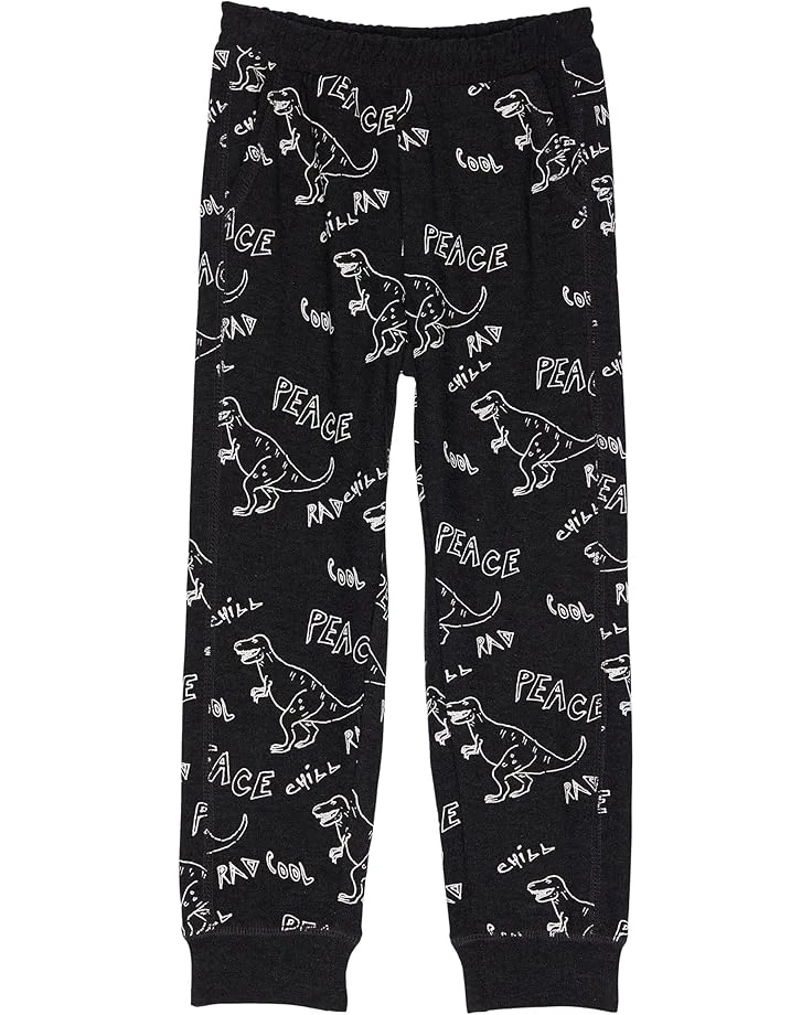 Chaser Kids Dino Jam Pants RPET Cozy Knit Beach Joggers (Toddler/Little Kids) 1 Chaser Kids Dino Jam Pants RPET Cozy Knit Beach Joggers (Toddler/Little Kids)