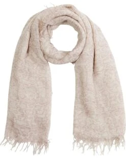 Chan Luu Metallic Snake Skin Print Scarf