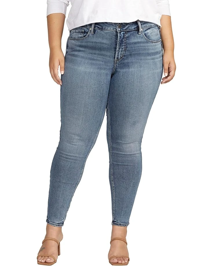 Silver Jeans Co. Plus Size Suki Mid-Rise Skinny Jeans W93136COO312 1 Silver Jeans Co. Plus Size Suki Mid-Rise Skinny Jeans W93136COO312