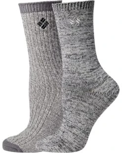 Columbia Super Soft Micro Poly 3 Marl Crew 2-Pack