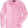Vineyard Vines Men's Classic Fit Gingham Shirt In Stretch Cotton