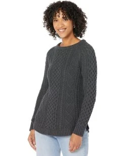 L.L.Bean Signature Cotton Fisherman Tunic Sweater