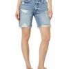 Lucky Brand 90s Loose Denim Shorts In Red Carpet Destination Court