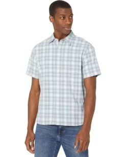 Vince Moonlit Shadow Plaid Short Sleeve