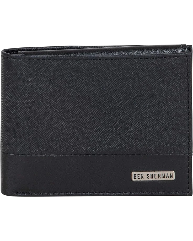 Ben Sherman Men's Manchester Slim Bifold Full-Grain Leather RFID Minimalist Gift Box Wallet 1 Ben Sherman Men's Manchester Slim Bifold Full-Grain Leather RFID Minimalist Gift Box Wallet