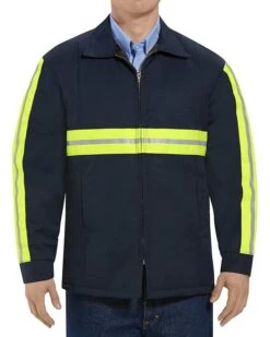 Red Kap Men's Enhanced Visibility Perma Lined Panel Jacket
