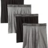 Hanes Men's 4-Pack FreshIQ Tagless Cotton Boxer With ComfortFlex Waistband Briefs