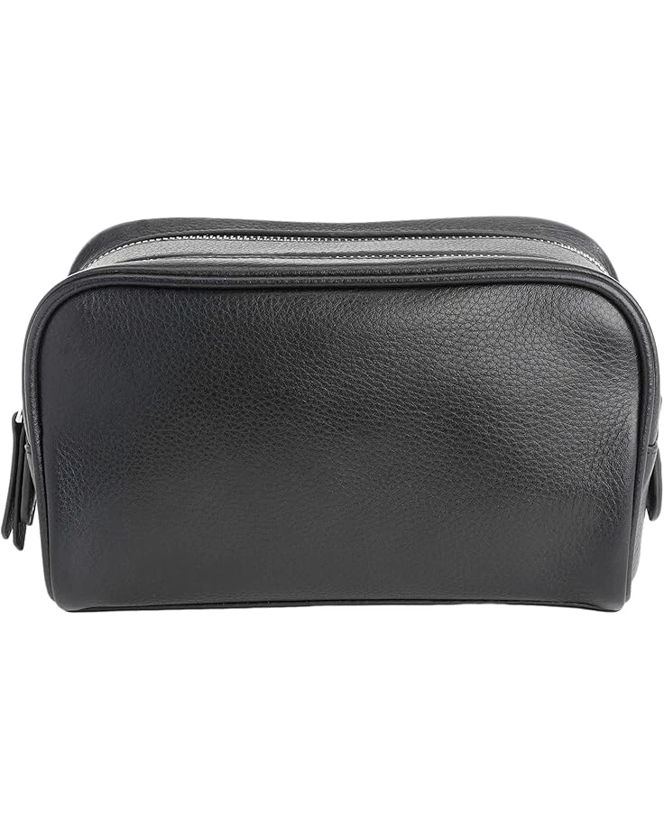 ROYCE New York Leather Double Zip Toiletry Bag 1 ROYCE New York Leather Double Zip Toiletry Bag