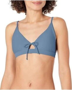 Body Glove Women's Standard Smoothies Adalee Solid Fixed Triangle Adjustable Bikini Top Swimsuit