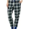 L.L.Bean Scotch Plaid Flannel Sleep Joggers