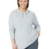 L.L.Bean Plus Size Soft Stretch Waffle Hoodie