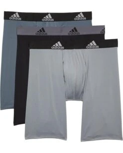 Adidas Performance Long Boxer Brief Underwear 3-Pack