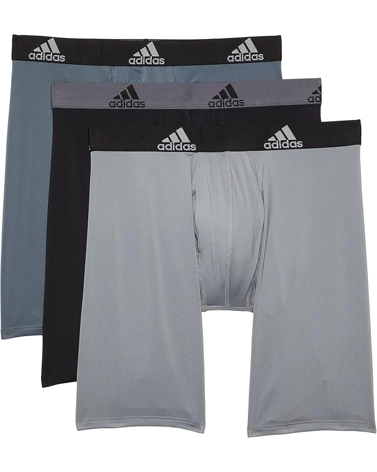 Adidas Performance Long Boxer Brief Underwear 3-Pack 1 Adidas Performance Long Boxer Brief Underwear 3-Pack