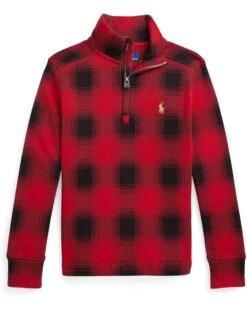 Polo Ralph Lauren Kids Checked Cotton Interlock Pullover (Toddler)