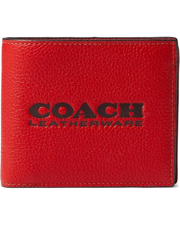 COACH 3-in-1 Wallet In Pebble Leather With Coach Leatherware Branding 1 COACH 3-in-1 Wallet In Pebble Leather With Coach Leatherware Branding