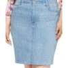NYDJ Plus Size High-Rise Skirt Hollywood Waistband