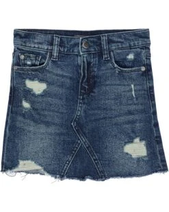 DL1961 Kids Jenny Skirt In Skylark Distressed (Toddler/Little Kids)