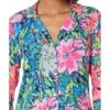 Lilly Pulitzer Pj Knit Long Sleeve Button-Up Top