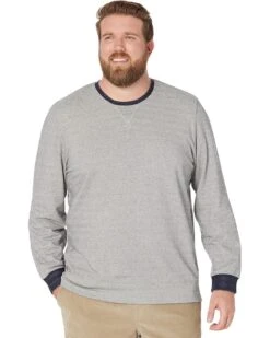 The Normal Brand Herringbone Textured Knit Crew Neck