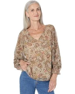 Vince Camuto V-Neck Bloosan Sleeve Blouse