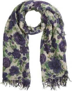 Chan Luu Cashmere Silk Floral Print Scarf